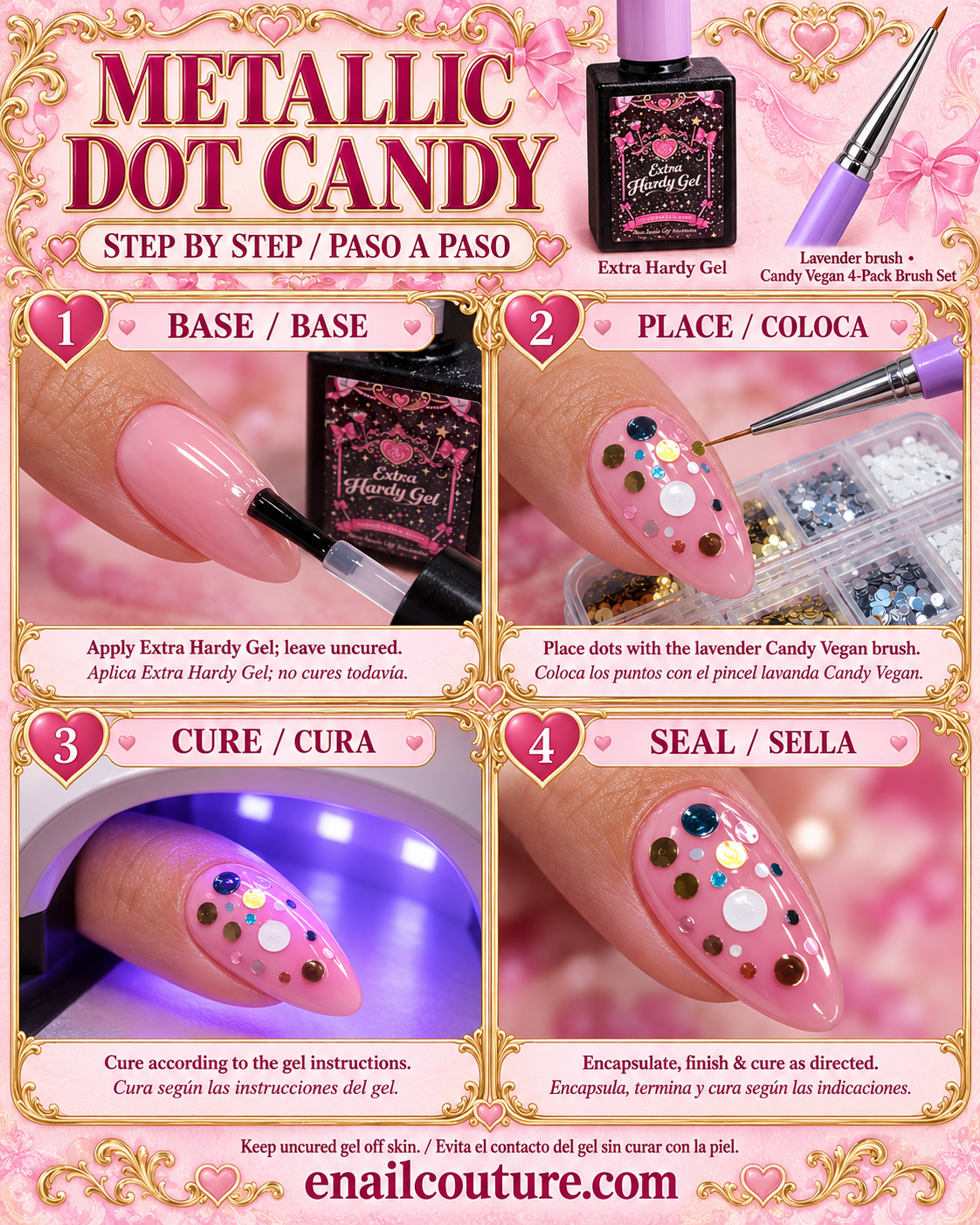 Metallic Dot Candy — Round Glitter Nail Art Sequins