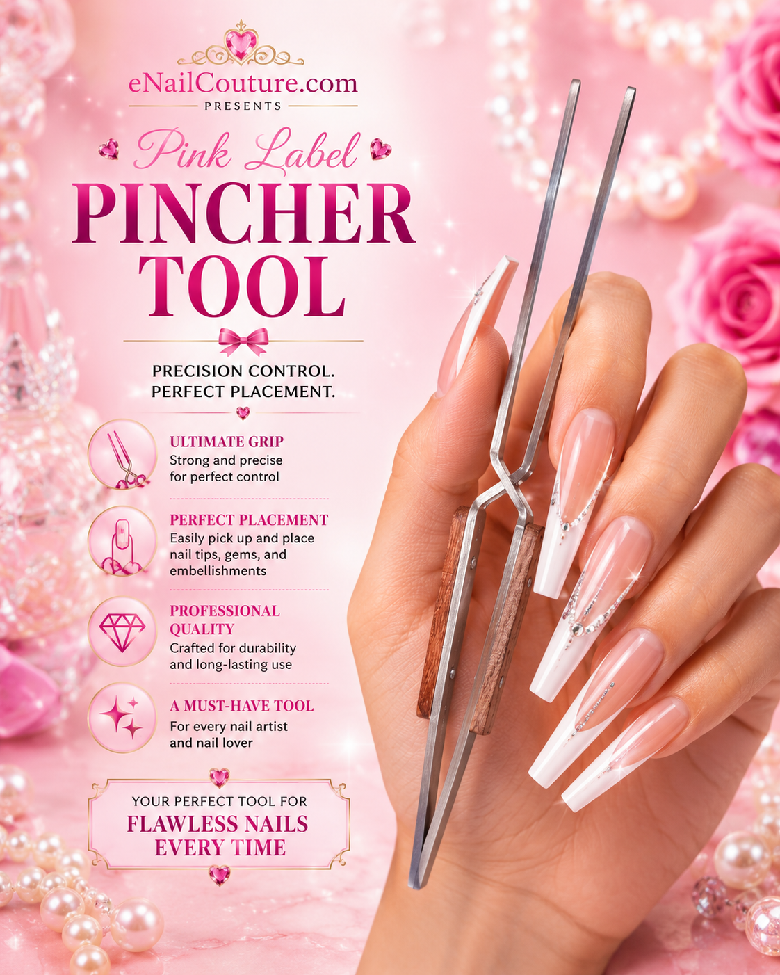 Professional Nail Pincher Tool | C-Curve Shaping Tool | eNailCouture