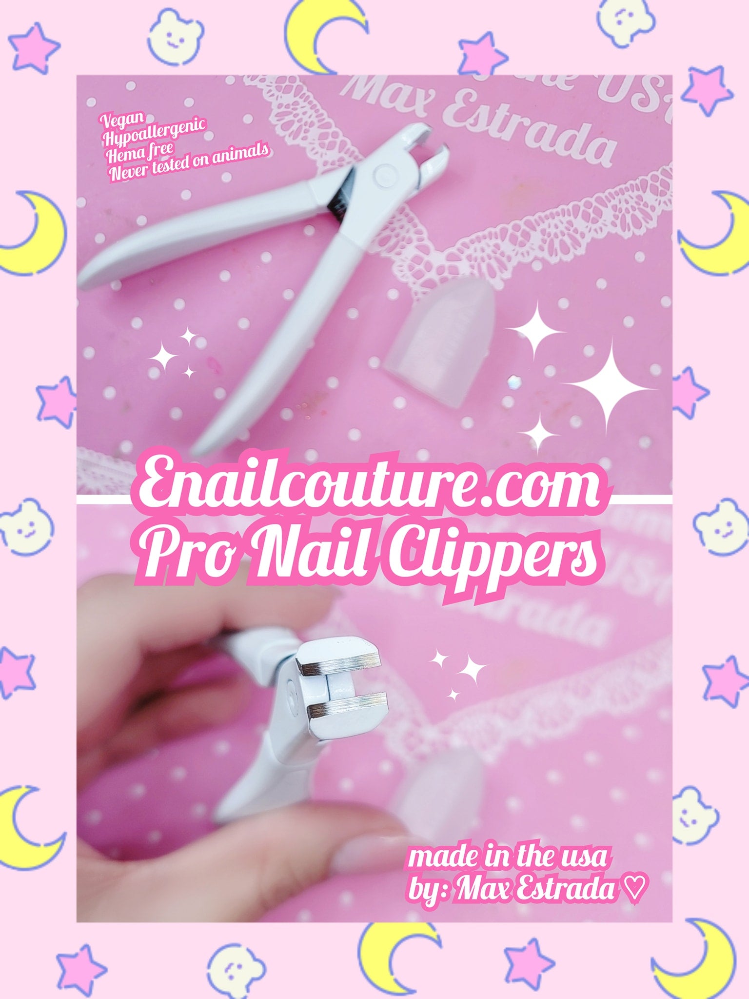PRO nail clippers! (Fingernail & Toenail Clippers,White Toenail Clippers for Thick Toenails,Ultra Sharp Sturdy Nail Clippers)