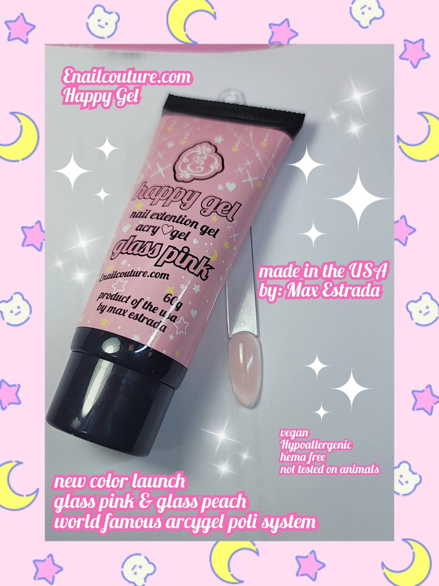Happy GEL ~! acrylic/gel (hybrid gel ) (Poly Extension Gel, Poly Nail Gel of Nail Art decoration Acrylic Extension Nail gel)