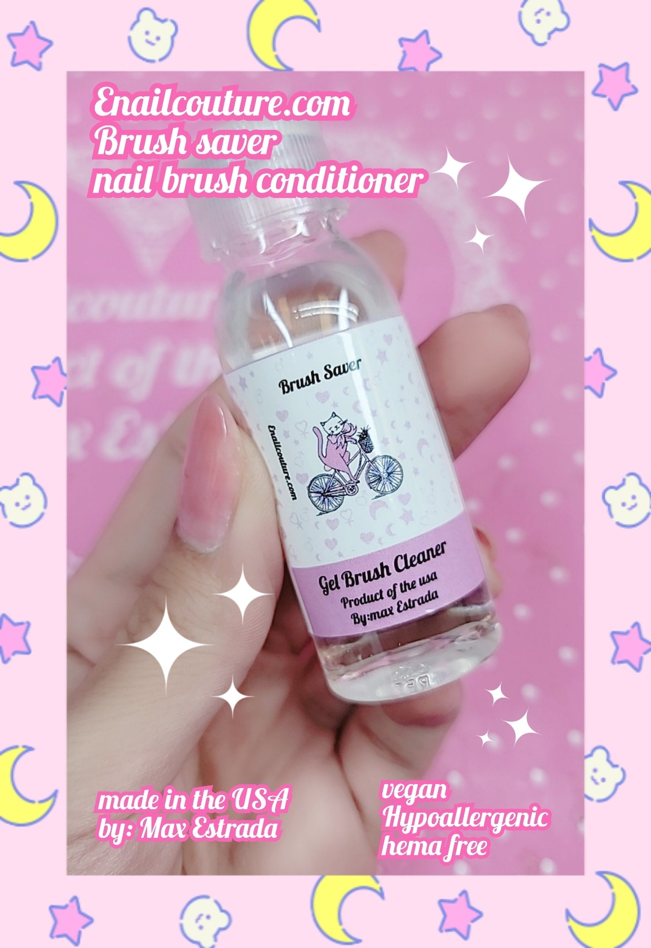 Brush Saver (Nail Brush Cleaner and Conditioner - Quickly Clean Gel Na