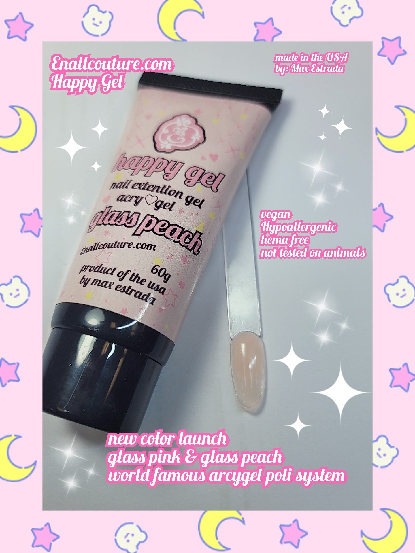 Happy GEL ~! acrylic/gel (hybrid gel ) (Poly Extension Gel, Poly Nail Gel of Nail Art decoration Acrylic Extension Nail gel)