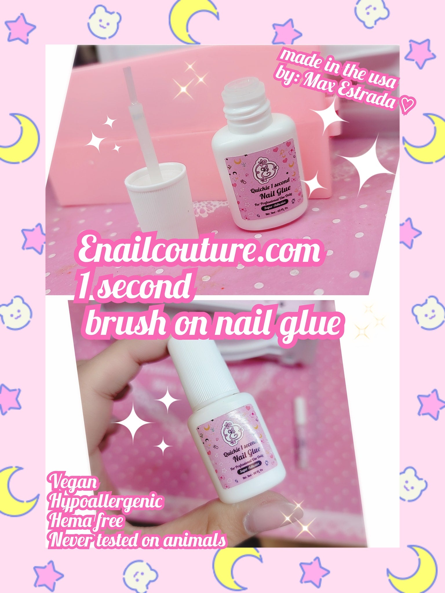 Quickie brush on Nail Glue!~