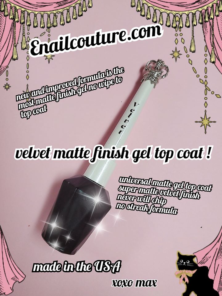 Velvet MATTE Gel ! no wipe matte gel enailcouture