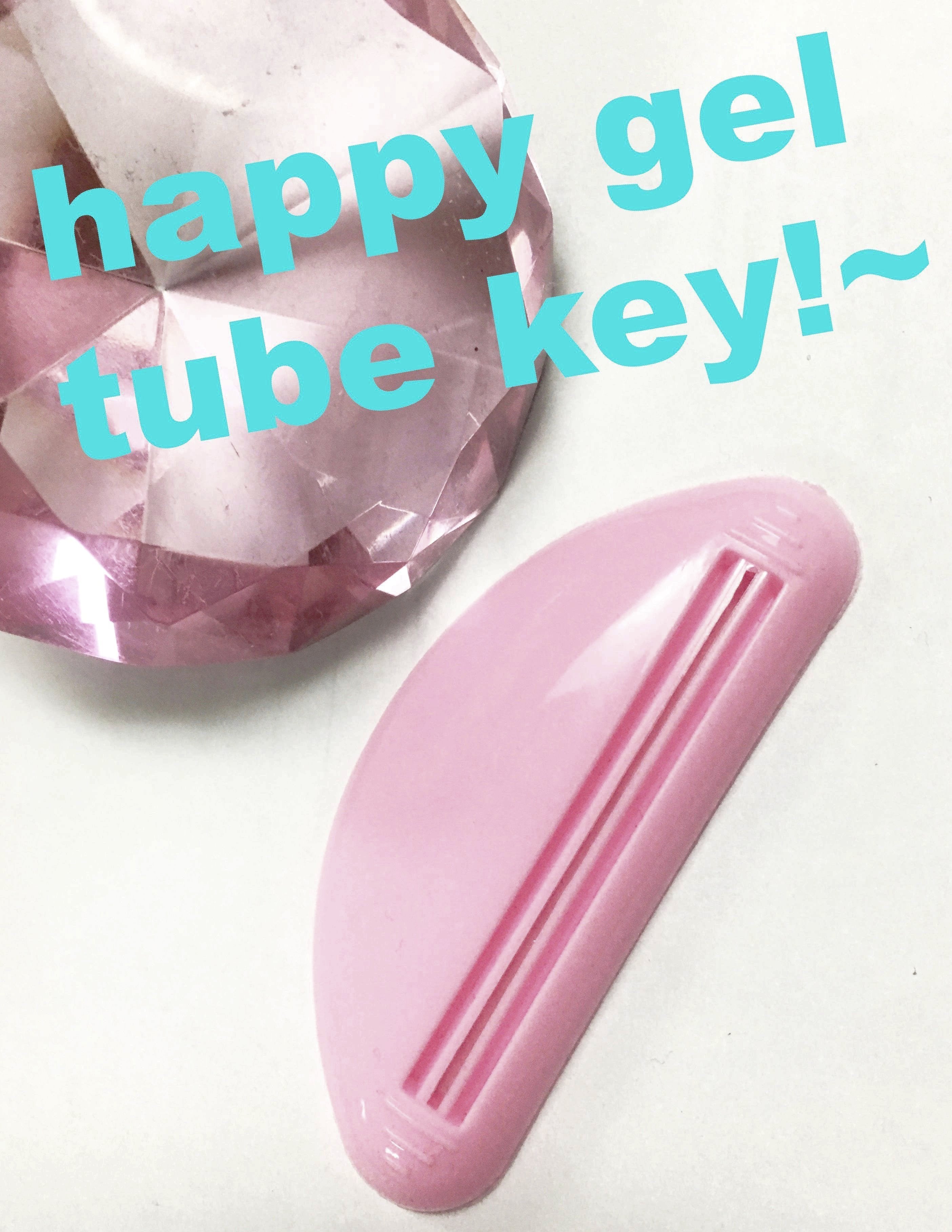 happy gel tube key!