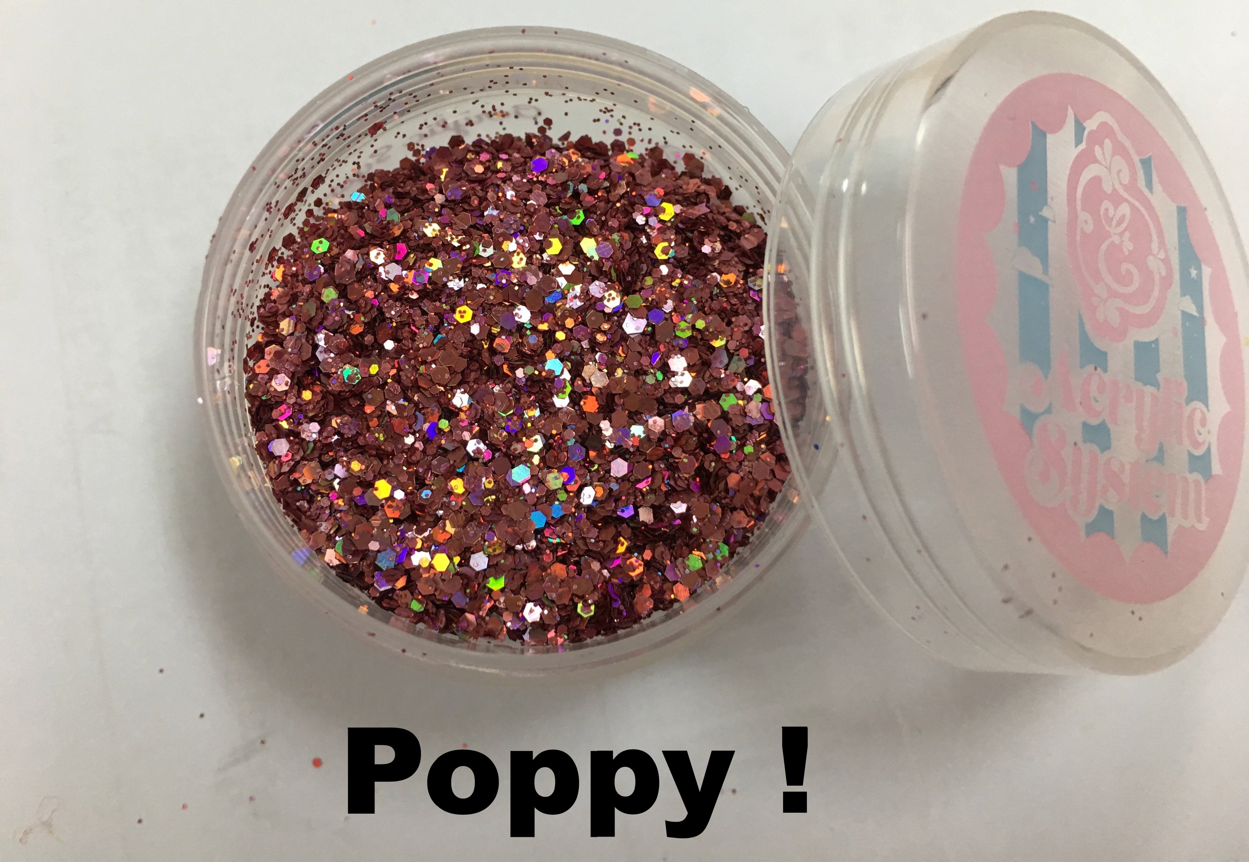 Poppy, pure glitter mix!