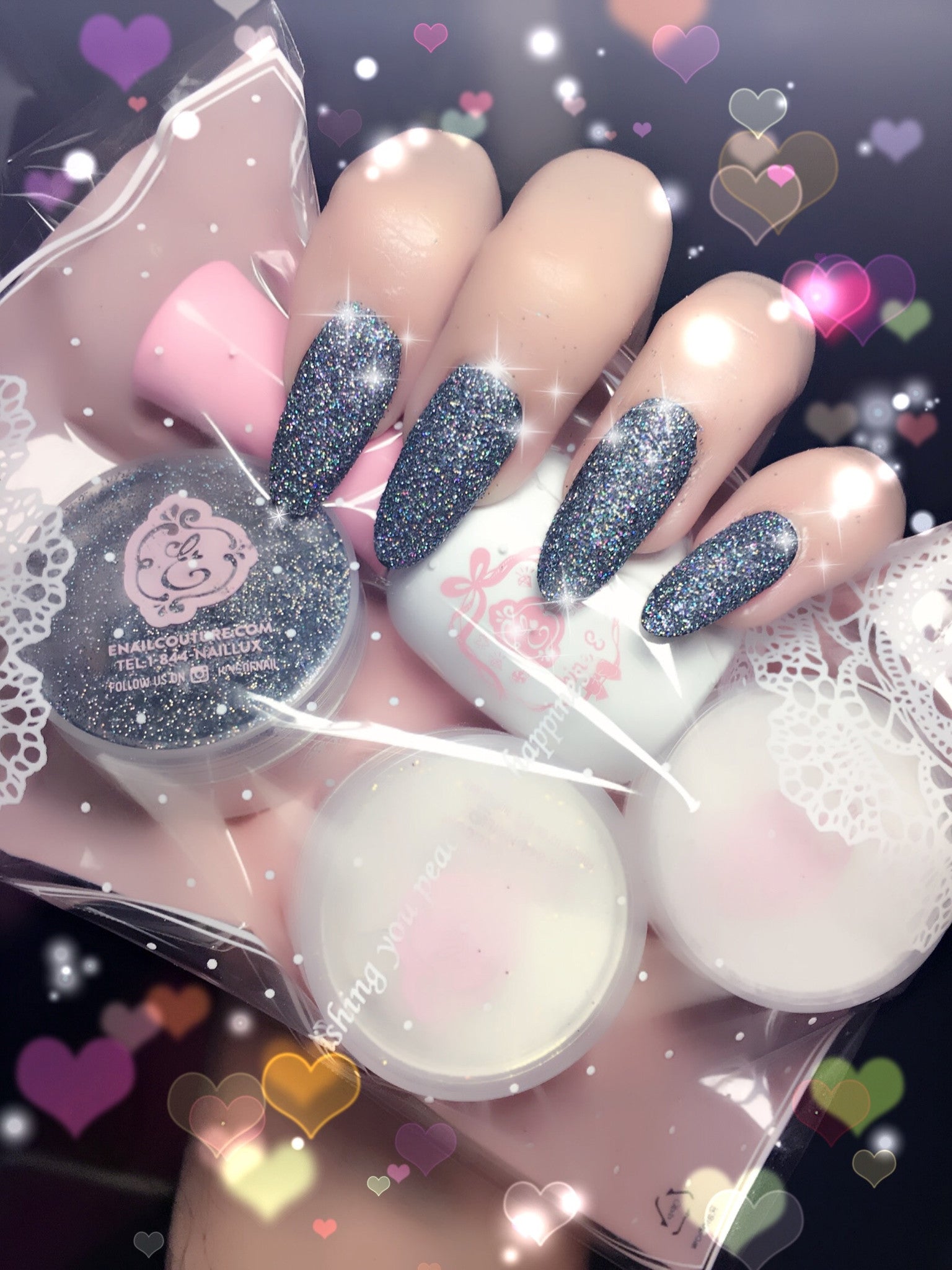 Twinkle story Vol 1 & 2 ! (Diamond Story~! crushed diamond glitter sparkle powders pigment)