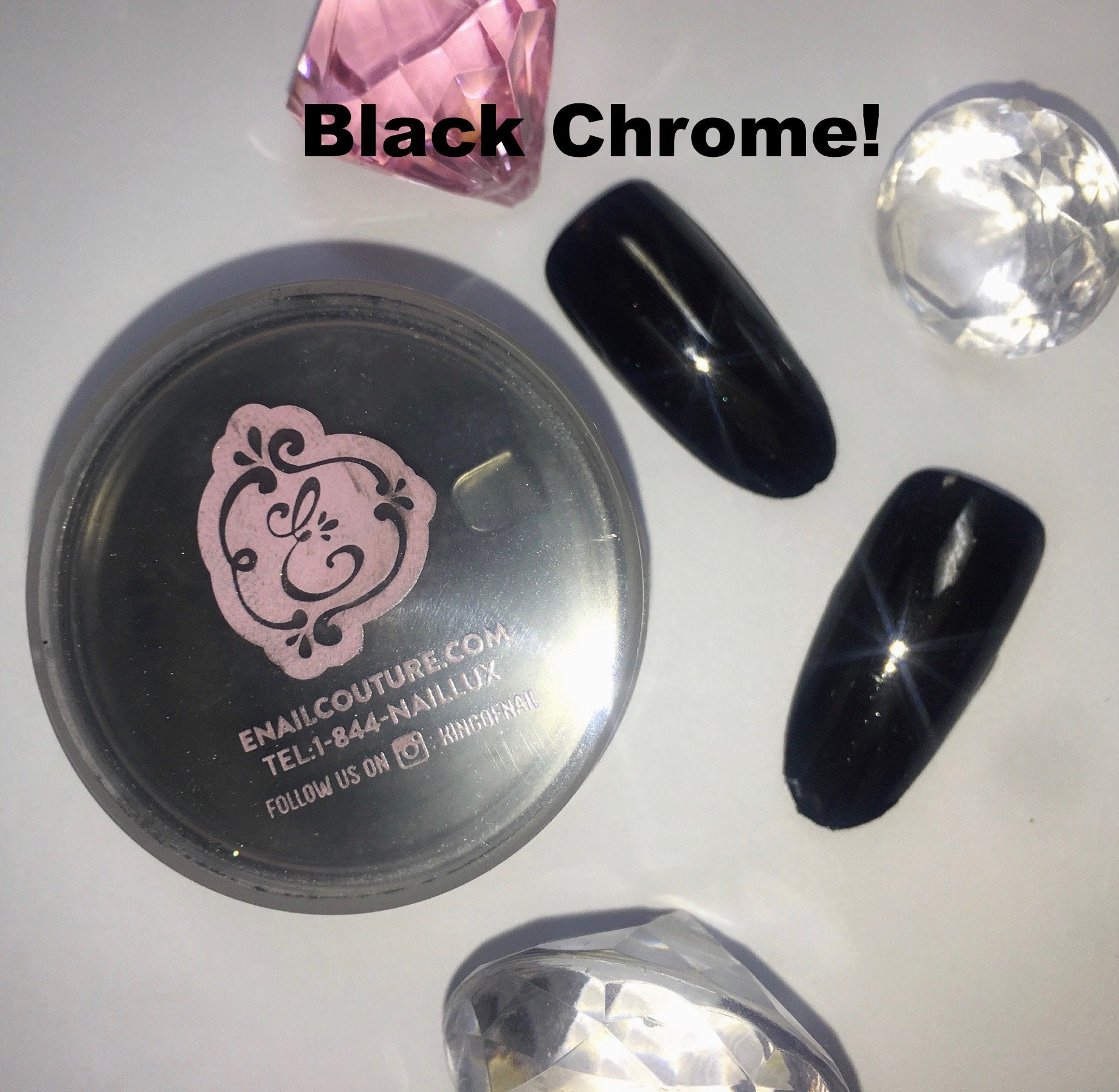 Black Chrome Nail Polish  Don't Call Chrome - UN/DN LAQR