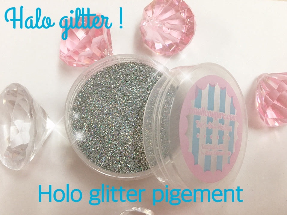Hologram Chrome Pigment Set, solid pigment! (Holographic Nail