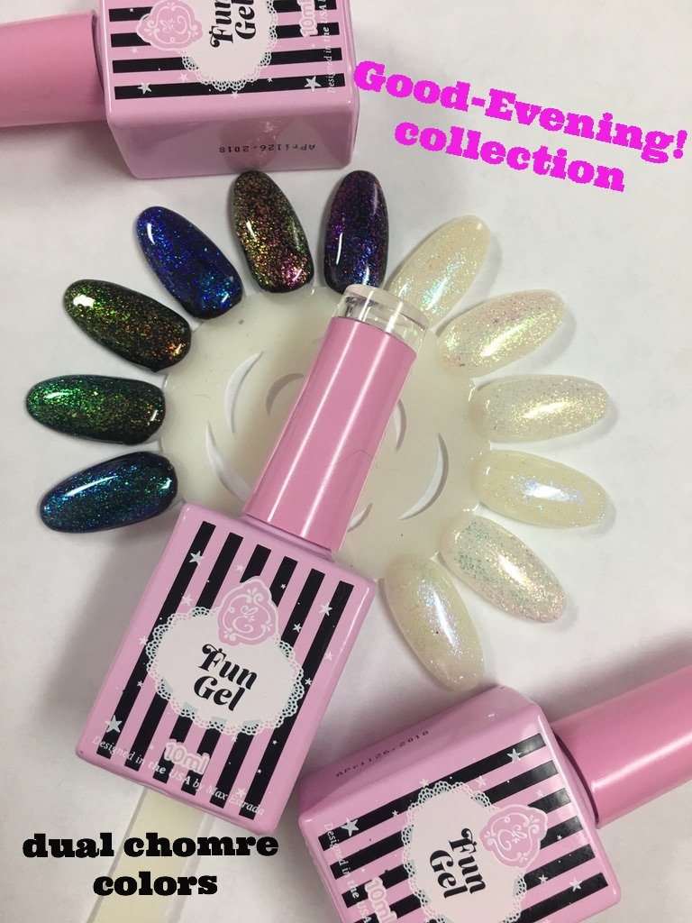 Good Evening! Fun gel dual chromatic colors