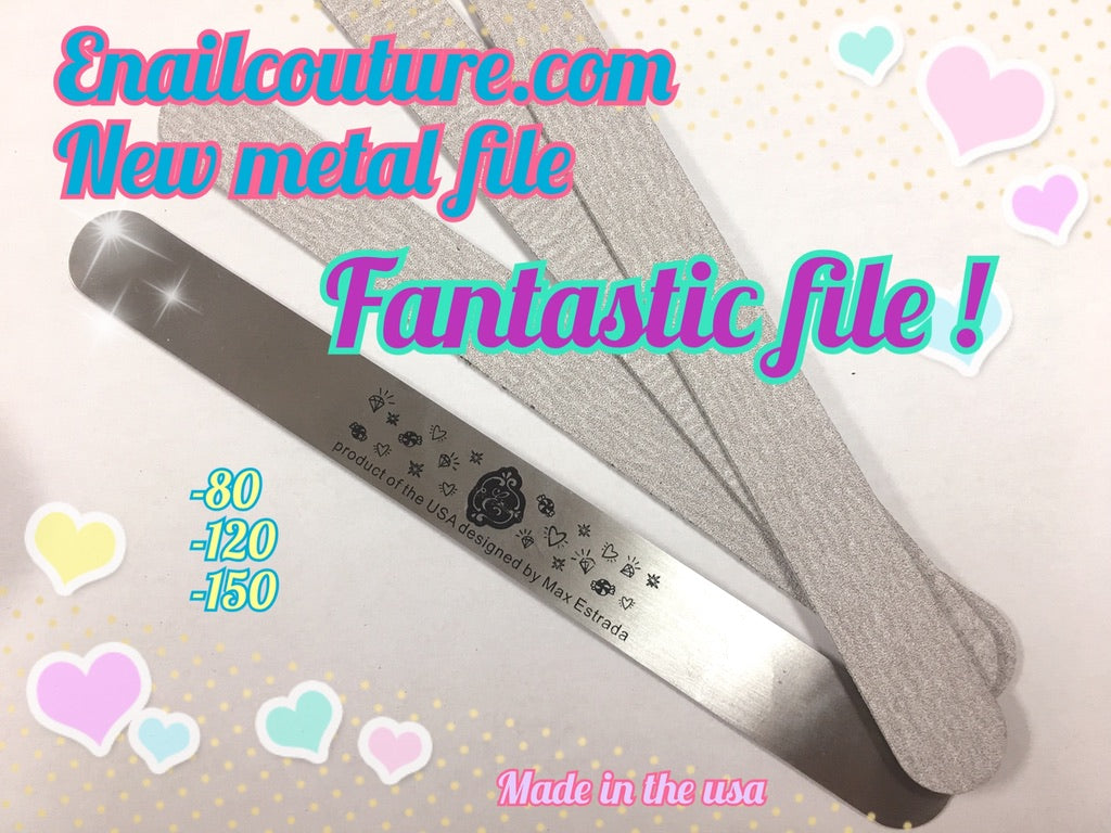 Fantastic files!~ (File Wand & Replacement Packs each sold separately) (Pro Nail File Set – Reusable Stainless Steel Base, Self Adhesive Nail File Refills)