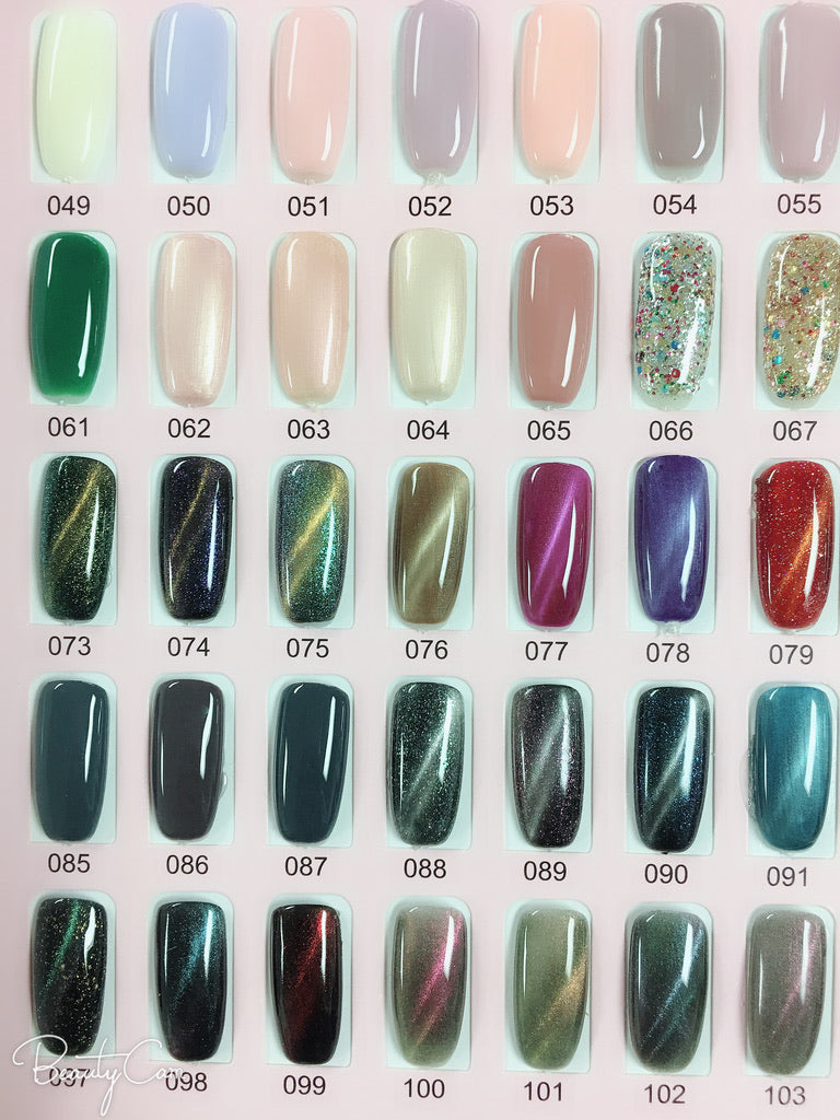 precious minerals gel polish (color #001-100)