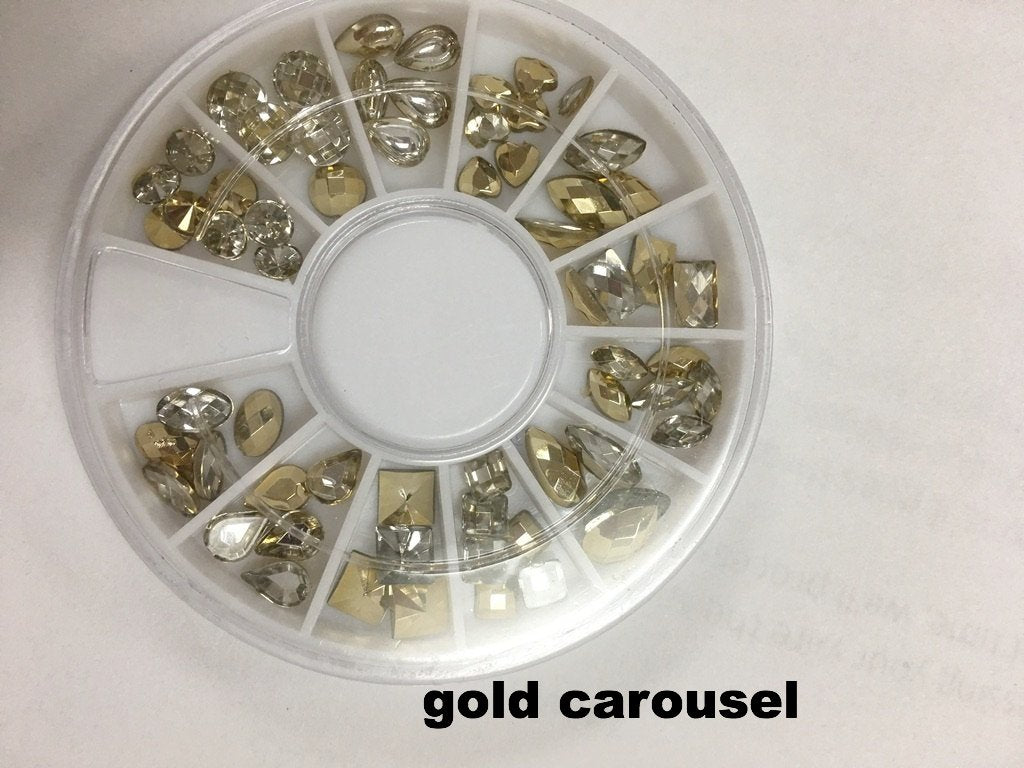 deco diamond carousel !~ mix shape (Crystal Rhinestones Set