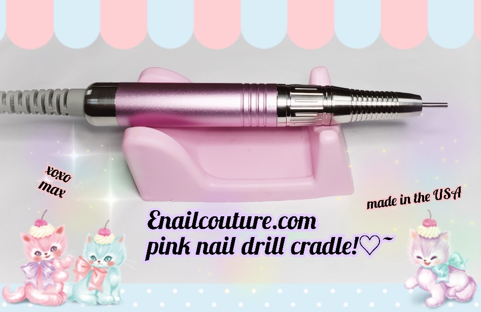 Pink nail drill cradle !~