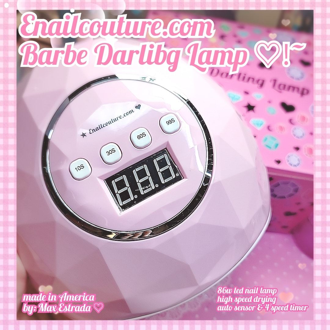 Barbe Darling Lamp (86W LED Nail Dryer, UV LED Light Nail Lamp Professional UV Curing Light for Gel Nail Polish with 4 Timer Setting and Auto Sensor LCD Display for Fingernail and Toenail Machine)