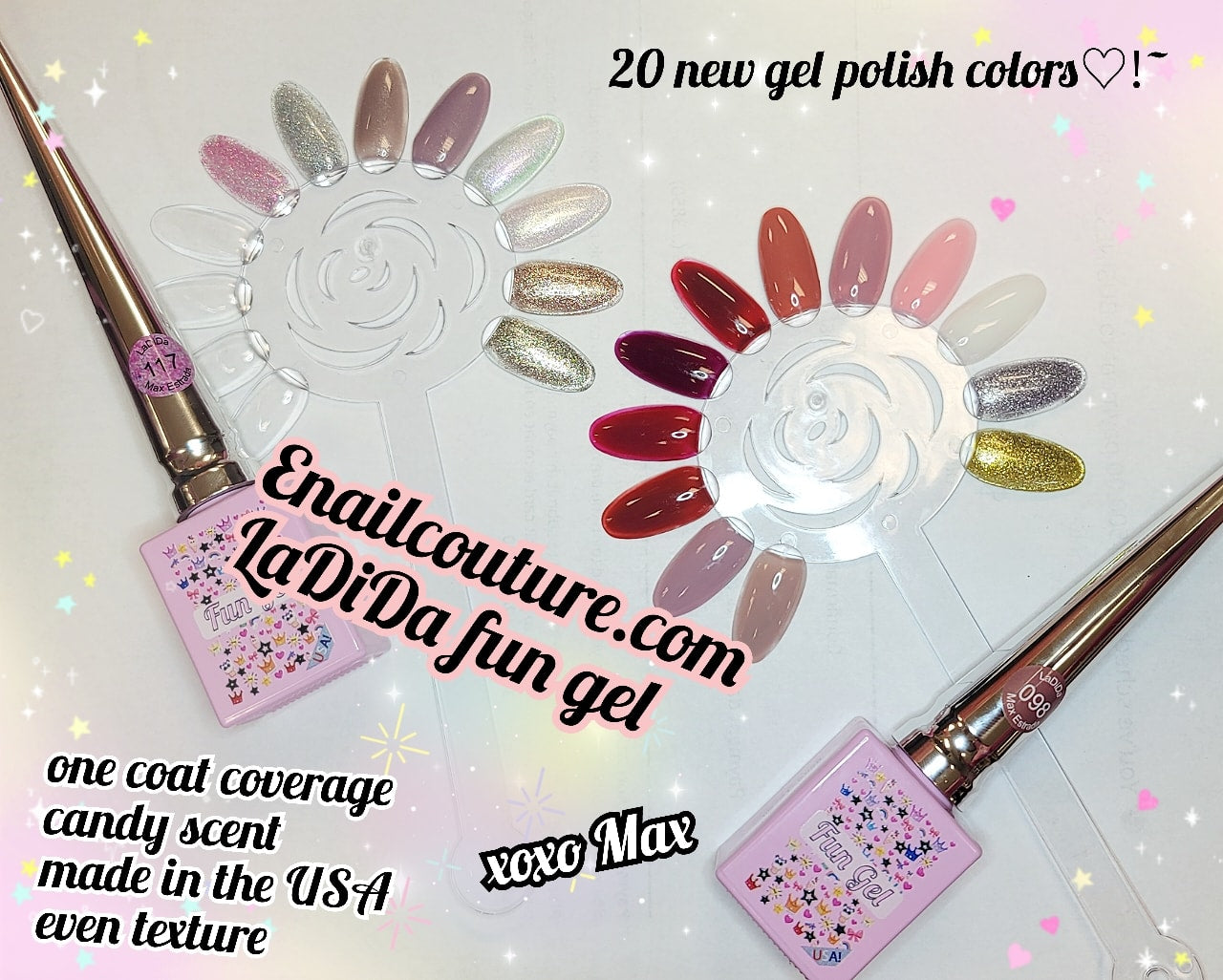 LaDiDa FUN gel collection 2021  !~ (  BEAUTY Classic Gel Nail Polish Set - Colors Gel Polish Kit Popular Nail Art Design Soak Off LED Lamp Nail Polish Gel Manicure)