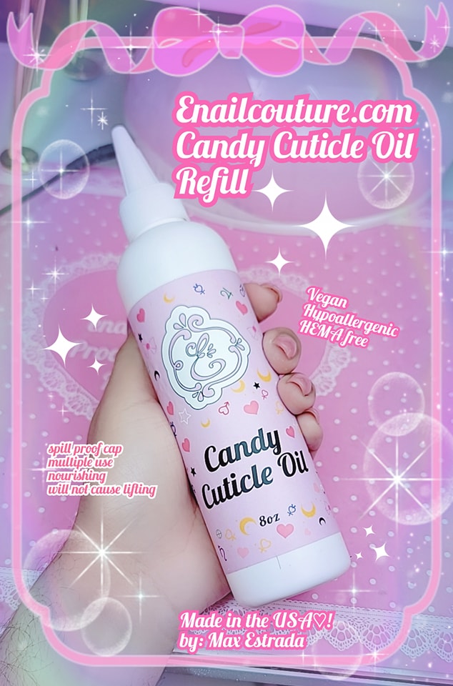 Refill Candy Cutie Cuticle Oil ~! (Cuticle Oil Vitamin E Vitamin B Nail Strengthener Cuticle Revitalizing Oil-Nourish, Soothe & Moisturize-Nourishes and Moisturizes Dry Nails and Cuticles.)