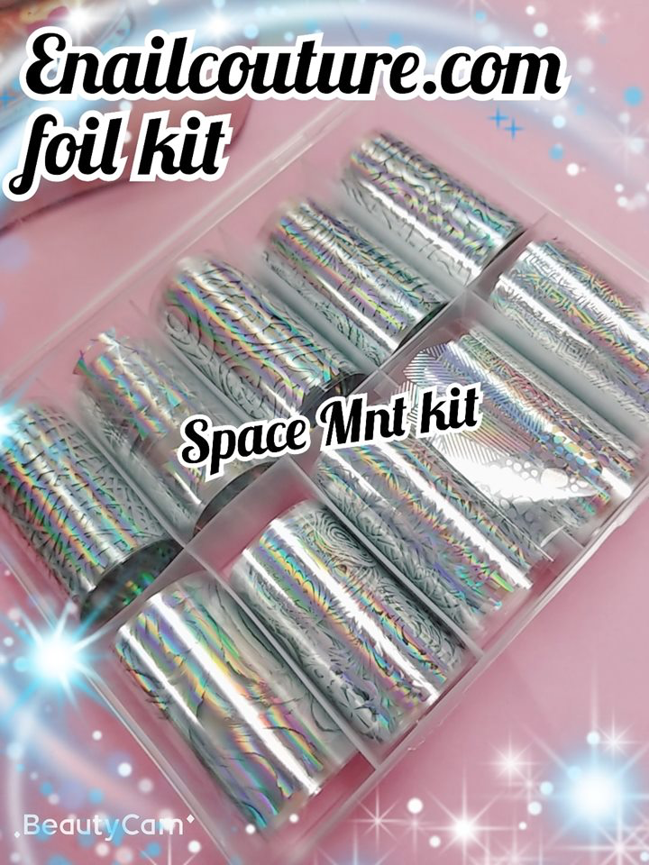 Foil Kit !~ (Sheets Nail Art Foil Transfer Stickers Kit Laser Flower N