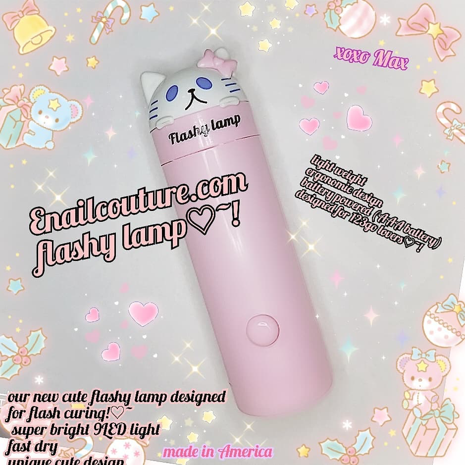 Flashy  9 LED  Lamp! ( Mini LED Flashlight UV Lamp for Nail Art Dryer) super cute 2020 model/version