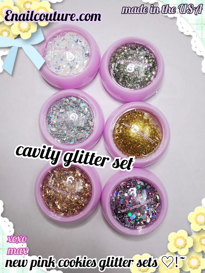 pink cookies Glitter sets !~ (Holographic Glitter Colors/set Splarkly Nail Sequins Flake Acrylic Manicure Paillettes Ultrathin Face Body Glitters for Nail Art Decoration & DIY Crafting )