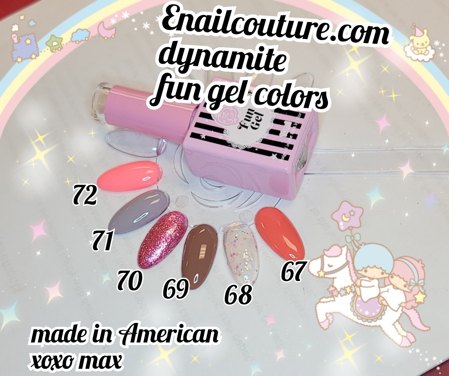 Dynamite FUN gel collection 2020  !~ (  BEAUTY Classic Gel Nail Polish Set - Colors Gel Polish Kit Popular Nail Art Design Soak Off LED Lamp Nail Polish Gel Manicure)