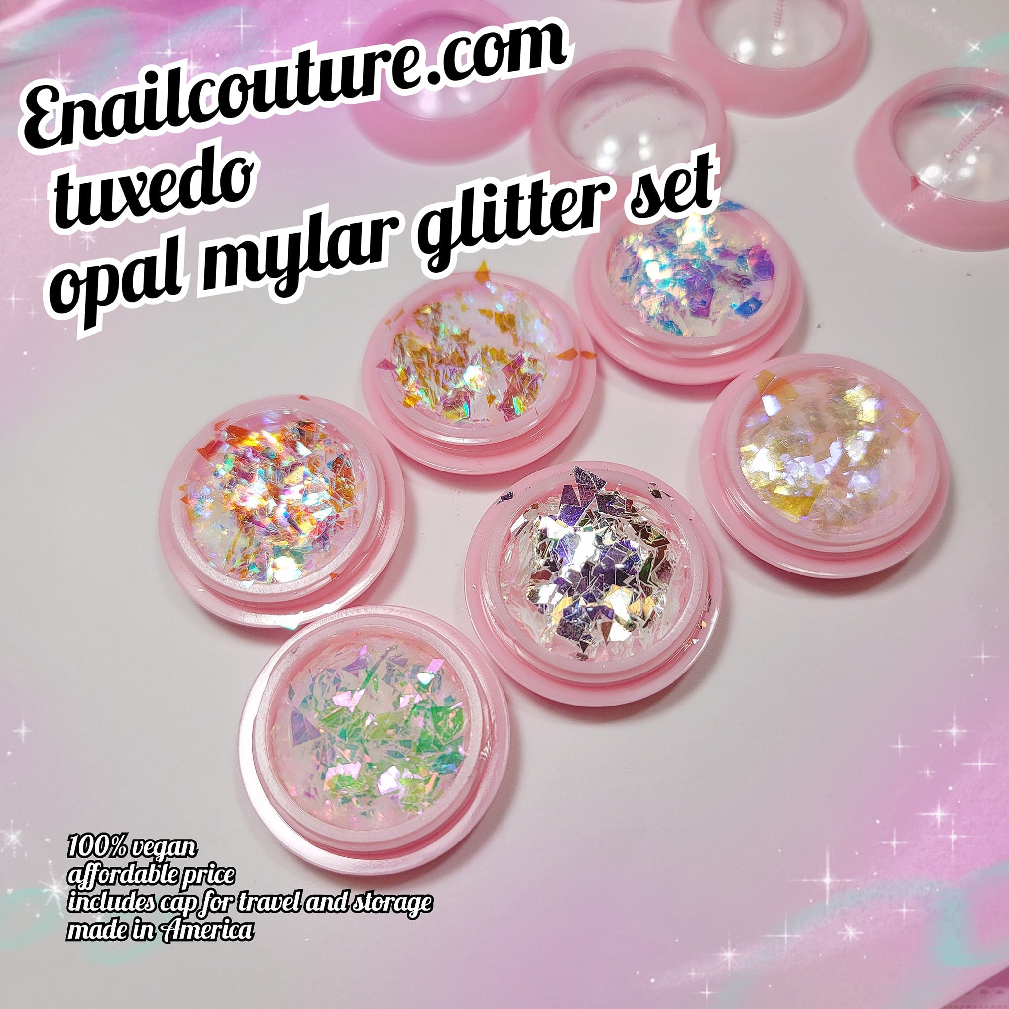 Luna Girl (Nail Art Glitter Mylar Slices Irregular Sequins Glass Piece
