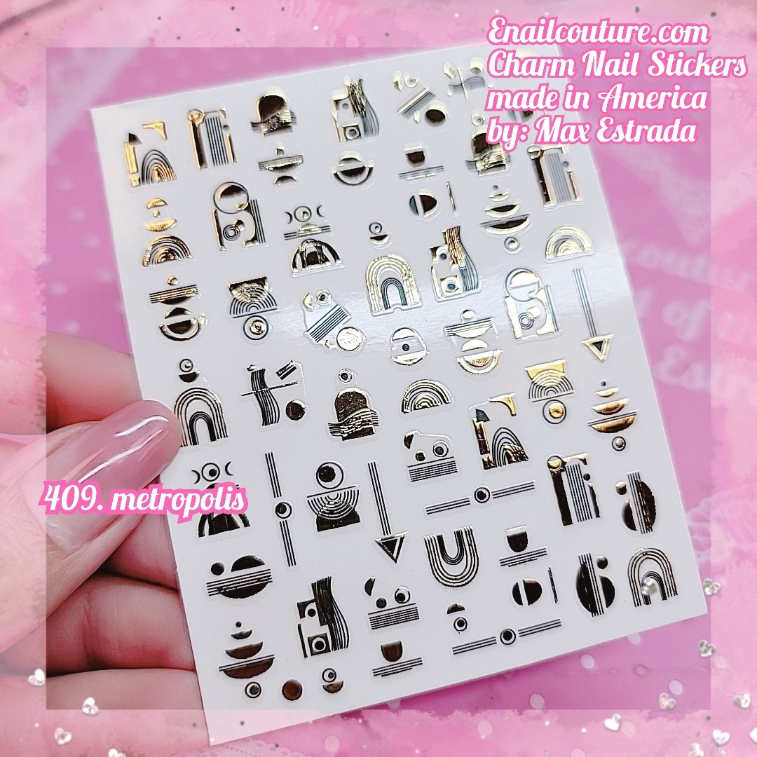 30 Sheets Gold Nail Stickers 3d Nail Art Supplies Metallic Nail Decals Star  Moon Heart Butterfly Glitter Nail Art Design Self Adhesive Sticker For Nai