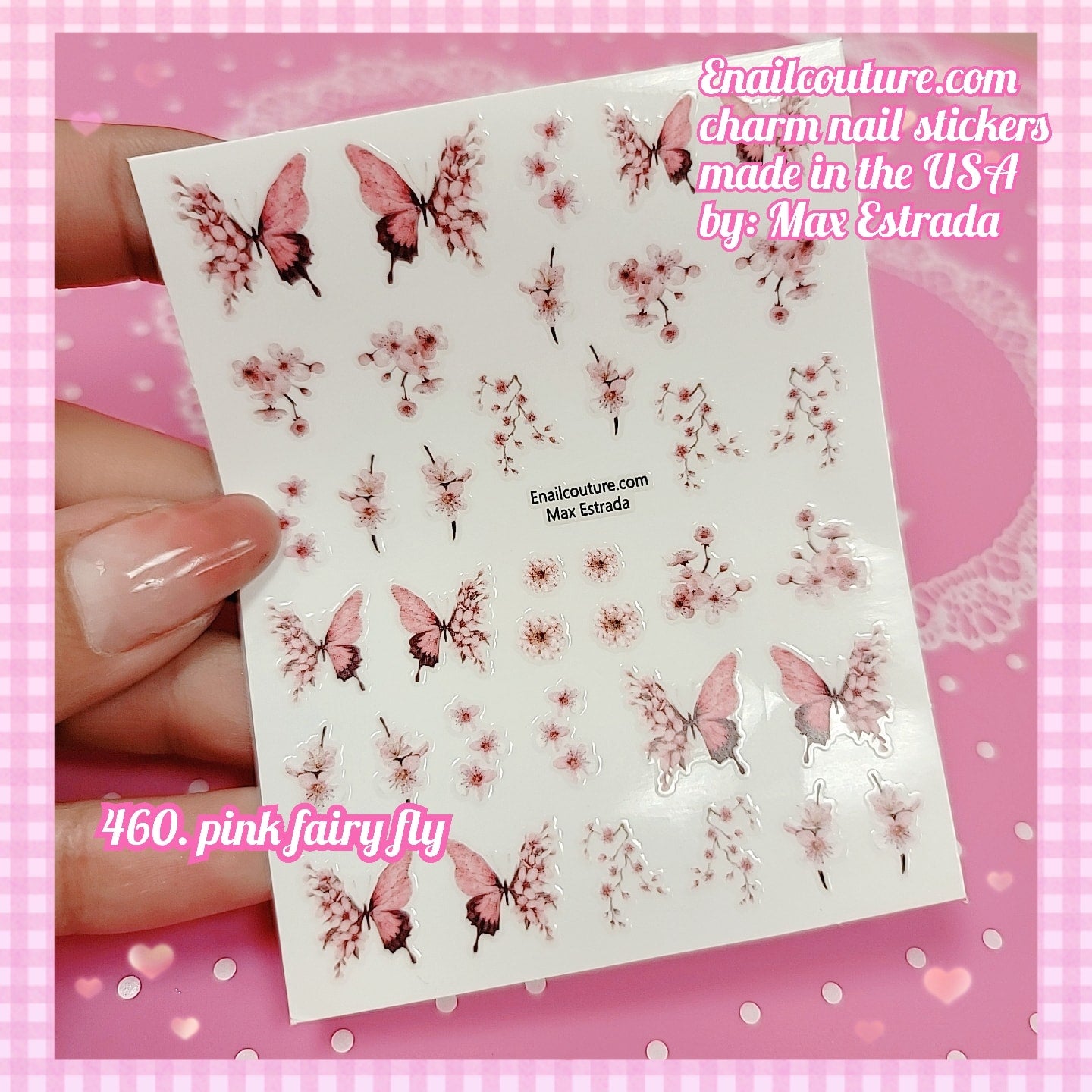 Charm Nail Sticker, Page 5 (flat & 3D Self-AdhesiveNail Decals Leaf Nail Art Stickers Colorful Mixed Nail Decorations)