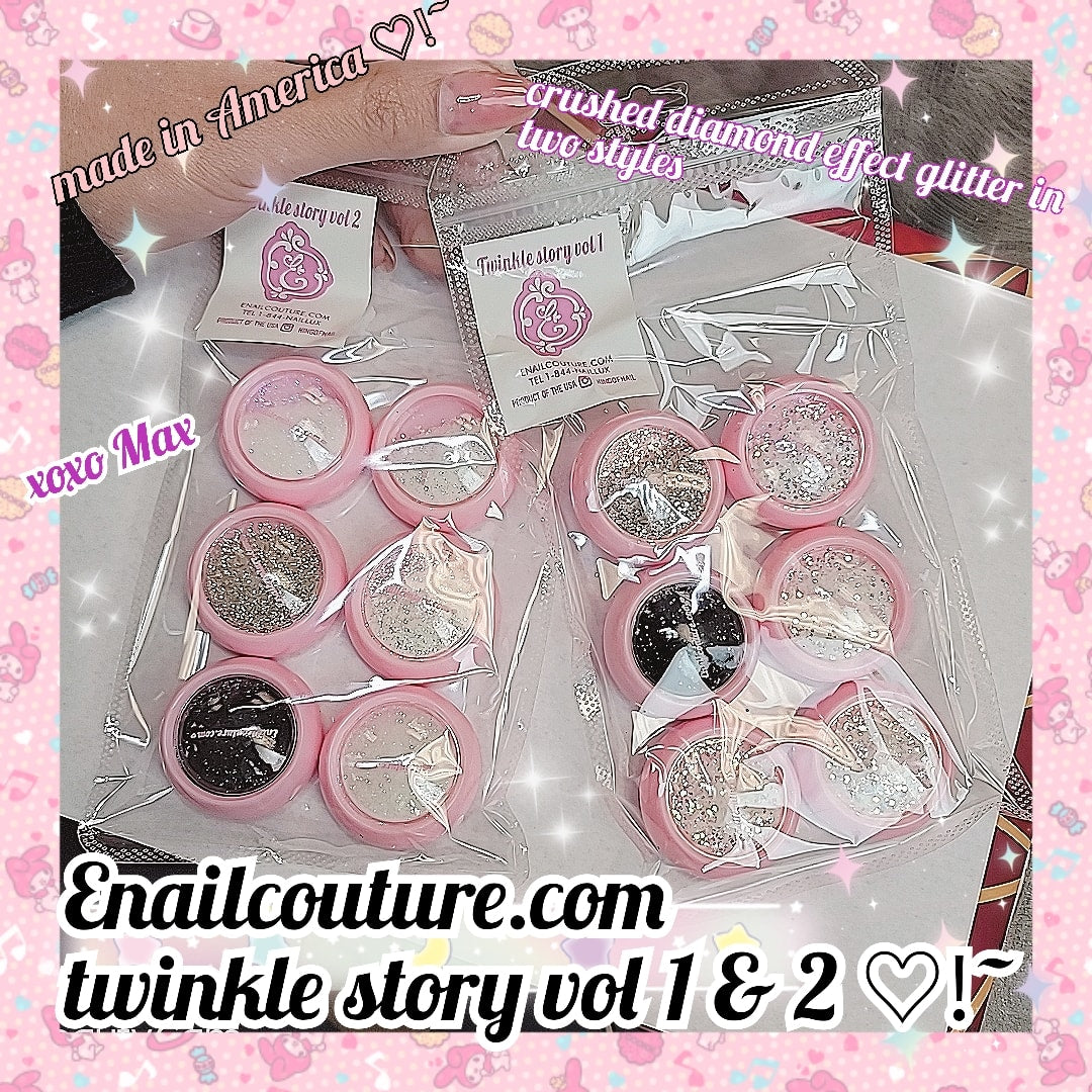 Twinkle story Vol 1 & 2 ! (Diamond Story~! crushed diamond glitter sparkle powders pigment)