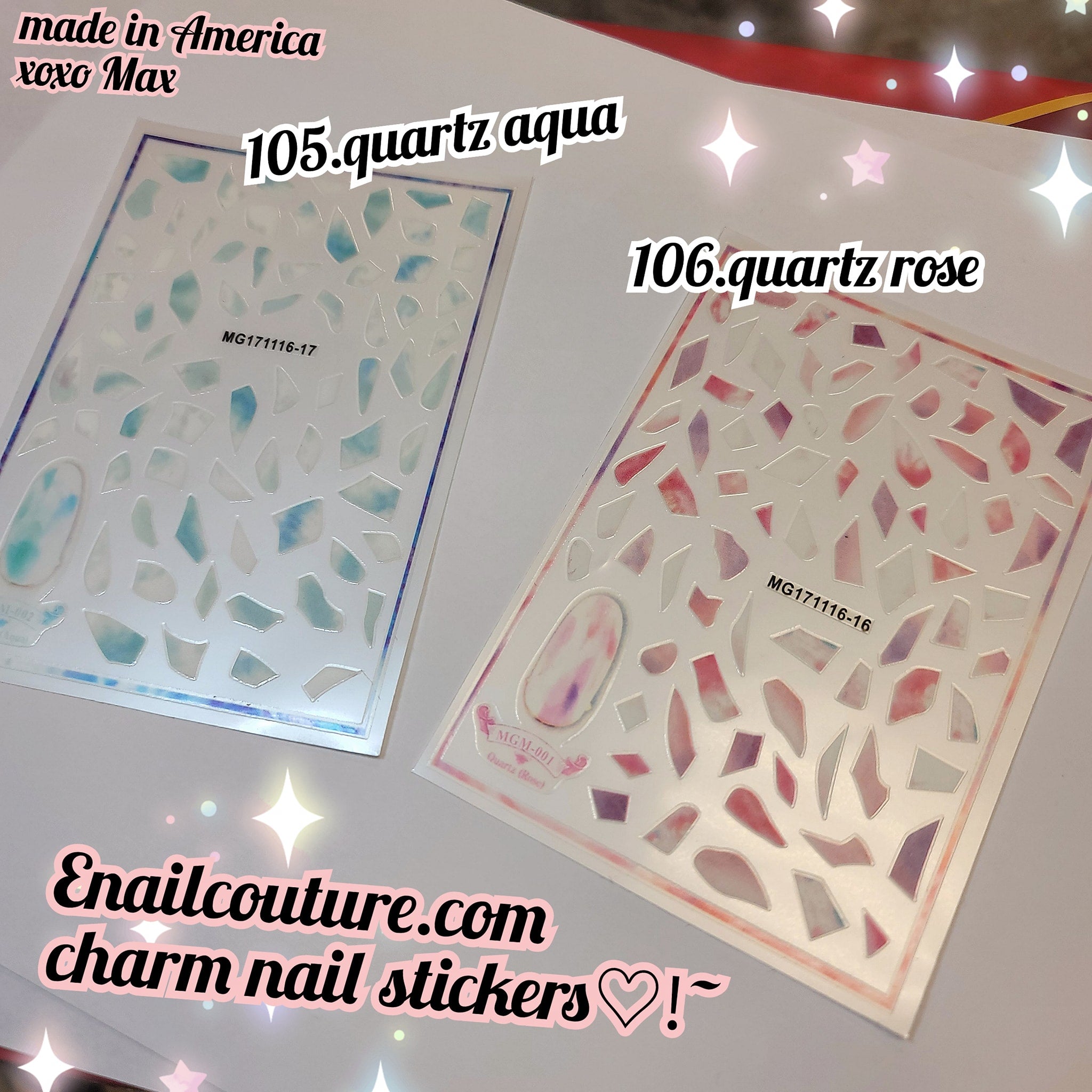 Magical Ice (Nail Art Ice Aurora Nail Art Sticker Appliqué Self Adhesi