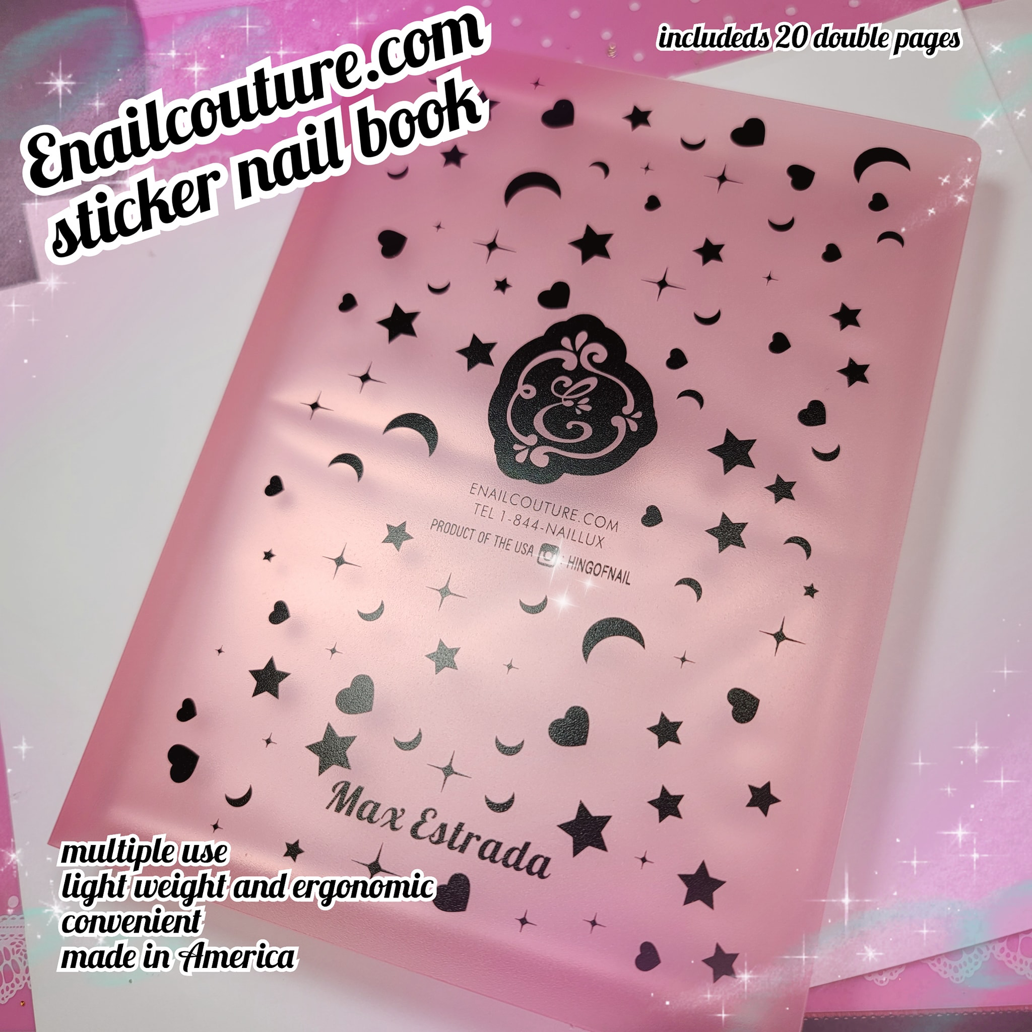 Nail Sticker Book ! (Perfect Nail Sticker Collection Albums -Portable Folding Storage Book Organizer )