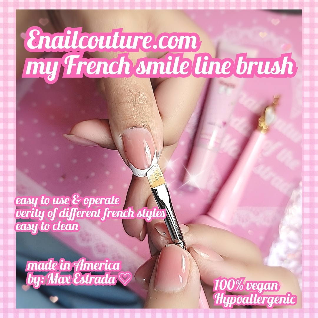 my French nail brush (Nail Brush UV Gel Acrylic Painting Drawing Pen for French Nail Tips)