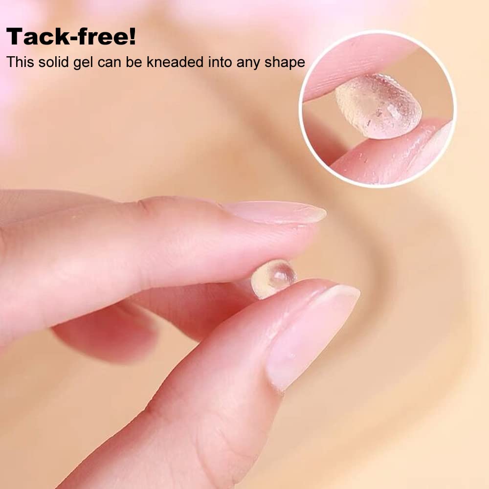 BubbleGum Gel !~ (Solid Nail Tips Gel Glue, Nail Extension Gel, Nail Art Gel Paint Solid Patch Glue, Rhinestone Glue Gel, Glue For Press On Nails For Nail Easy Diy At Home 15g)