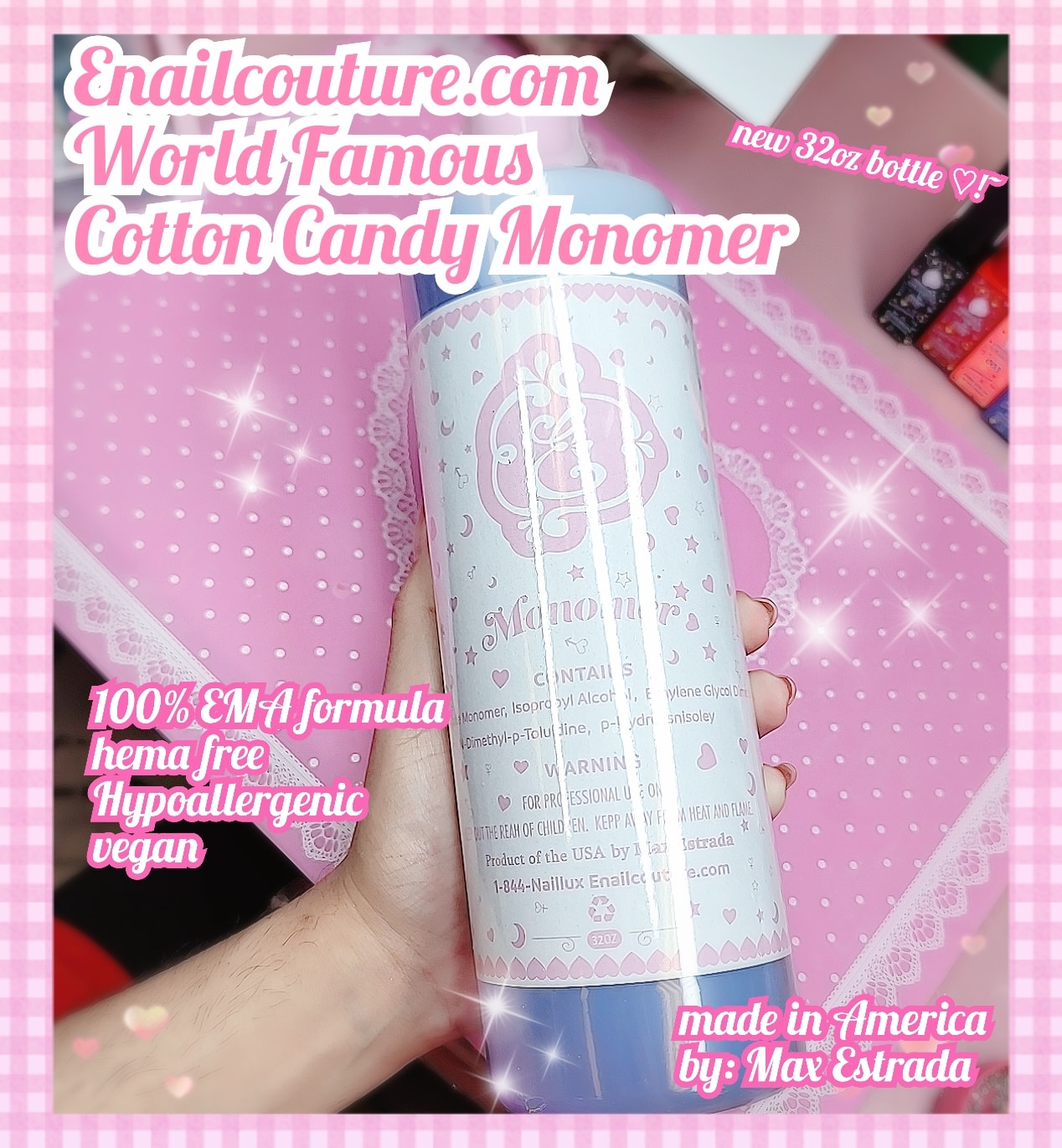 The Monomer- 32oz * Now Cotton Candy Scented ~!