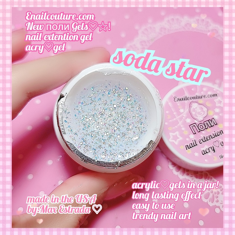 поли Acry Gel/Nail Extension Gel ( Poly Extension Gel Nail Clear Glitter Nude Pink Builder Gel for Nails Professional DIY Nail Art French )