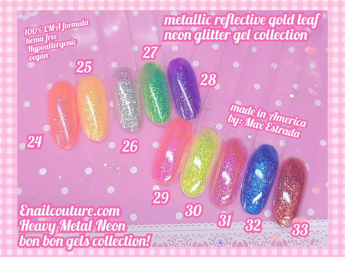 Colla Glitter Mitama Neon effetto rilievo formato 37,5 ml - colori  assortiti - conf. 5 flaconcini - 62513