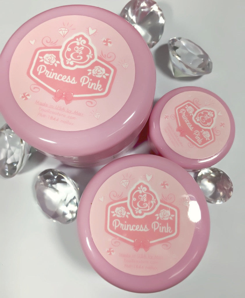 The Powders princess pink (Professional Acrylic Nail System Acrylic Powder Nail Art Powder for Nail Extension French Nails)