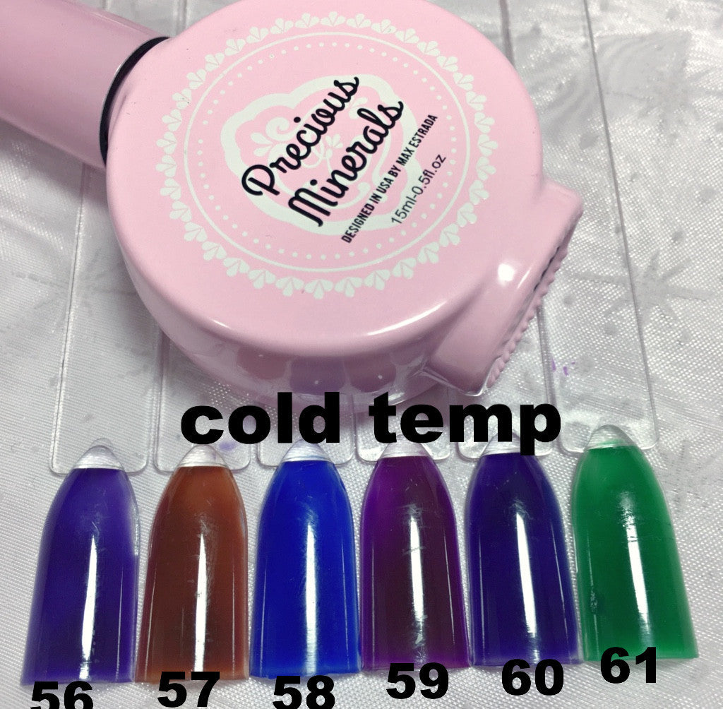 Love Parade, Color changing precious minerals (Soak Off Nail Gel Color Changing Mood Gel Polish Temperature Change)